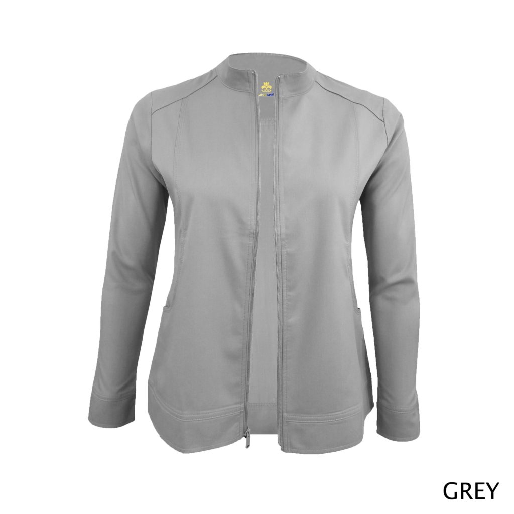 Stretch Front Zip Warm-Up Scrub Jacket