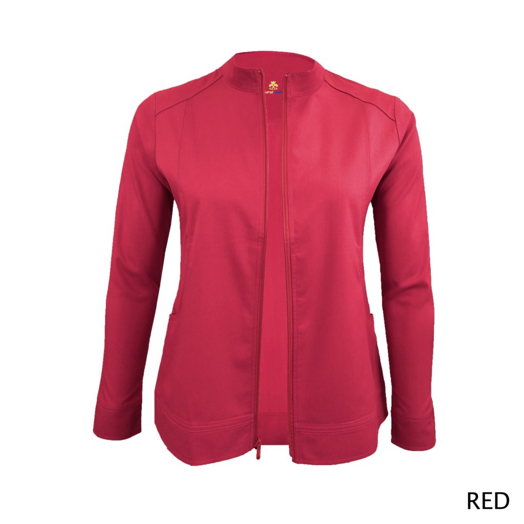 Stretch Front Zip Warm-Up Scrub Jacket