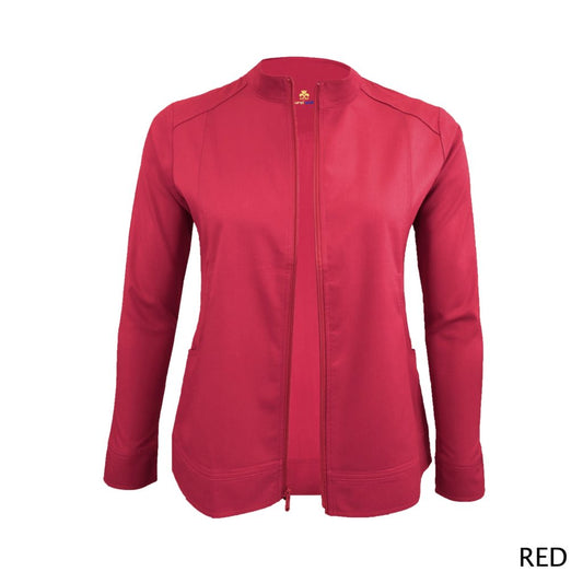 Stretch Front Zip Warm-Up Scrub Jacket